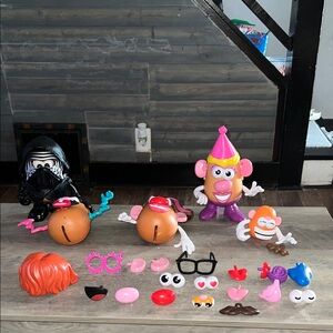 Playskool Friends Mr. Potato Head And Mrs Potato Head Mixed Lot Lots Of Pieces.